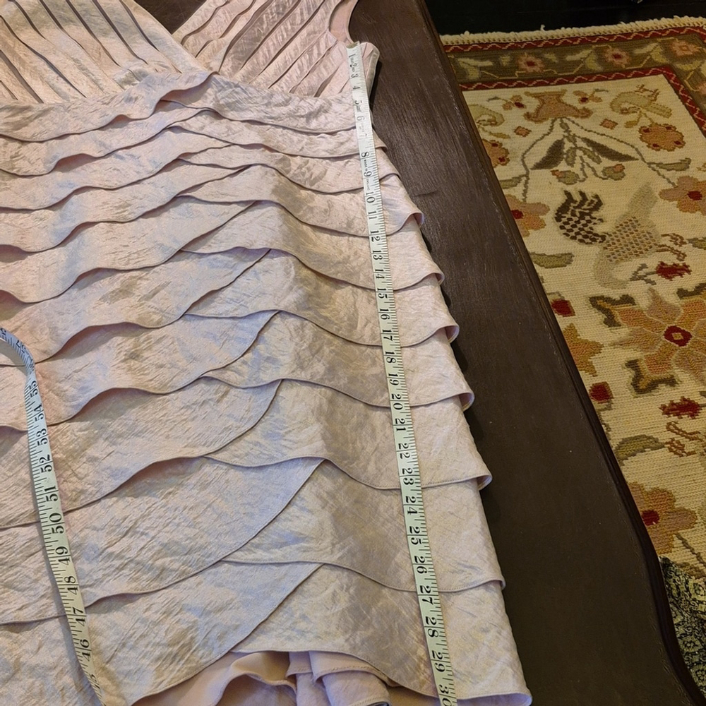 Adrianna Papell Sz 12. Blush Pink With A Shimmer To It.(1659) - Picture 6 of 11